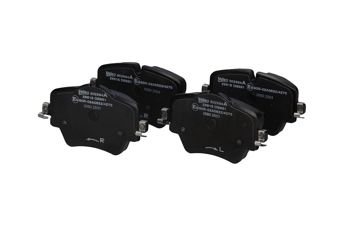 Jeu de 4 plaquettes de frein VALEO ref. 302554A